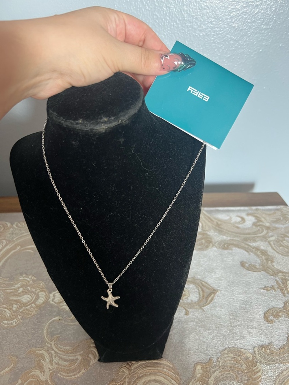 Effy Silver Starfish Pendant Necklace